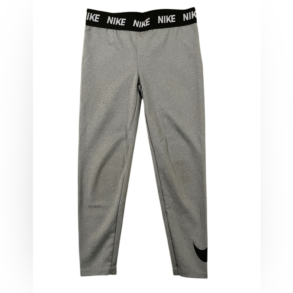 Girls Nike Dry Fit Leggings 6x Grey